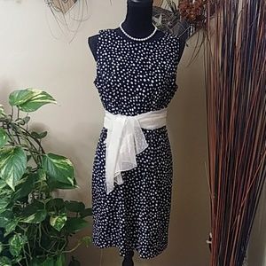 AN Studio Black and White Polka Dot Dress